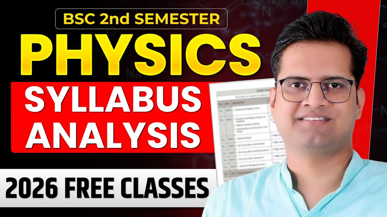 B.Sc 2nd Semester Physics Syllabus Analysis 2026!Free Classes!Be DKDian