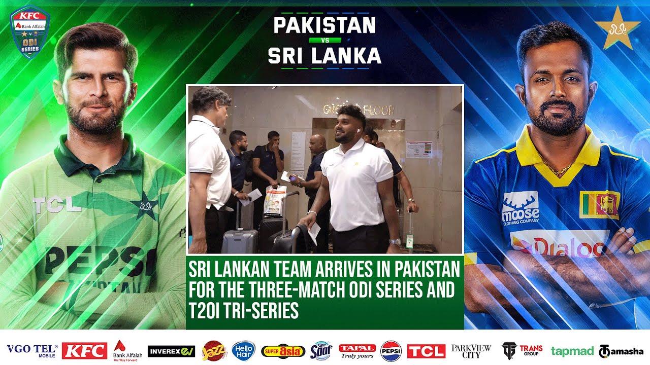 🛬 Sri Lankan team arrives in Pakistan for the three-match ODI series and T20I tri-series 🏏