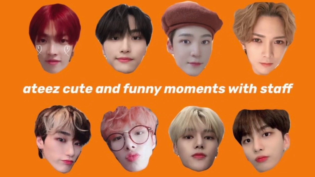 ateez cute and funny moments with staff