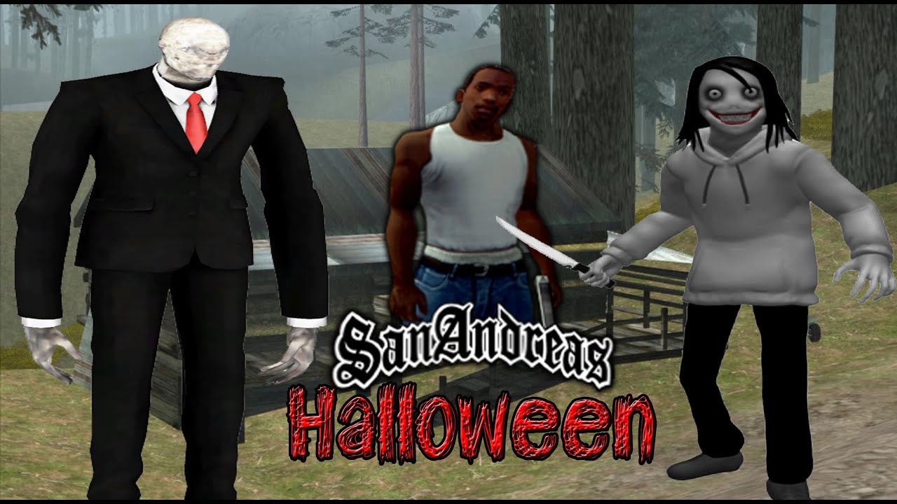GTA SAN ANDREAS CJ VS SLENDERMAN VS JEFF THE KILLER | ESPECIAL HALLOWEEN