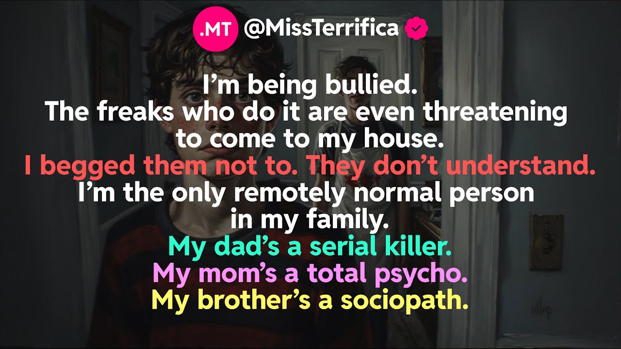 I&rsquo;m being bullied. The freaks who do it are even threatening to come to my house...