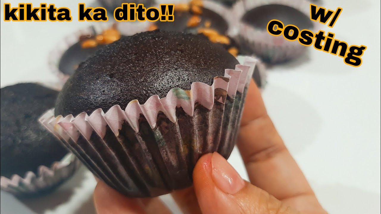 [Sub]STEAMED CHOCOLATE CUPCAKE FOR BEGINNERS |Moist Chocolate Cupcake|Complete With Tips And Costing