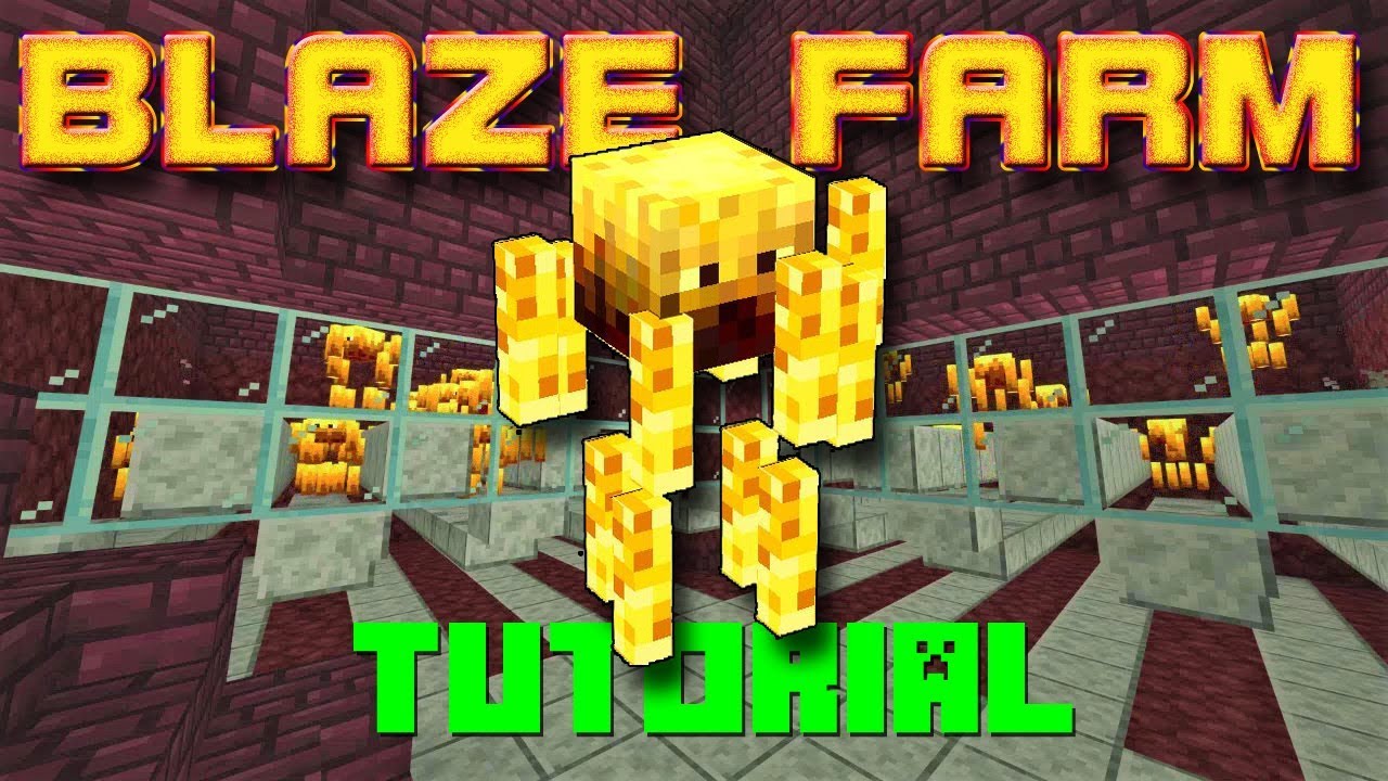 Simple DOUBLE Blaze Farm Tutorial Minecraft Bedrock Edition 1.14
