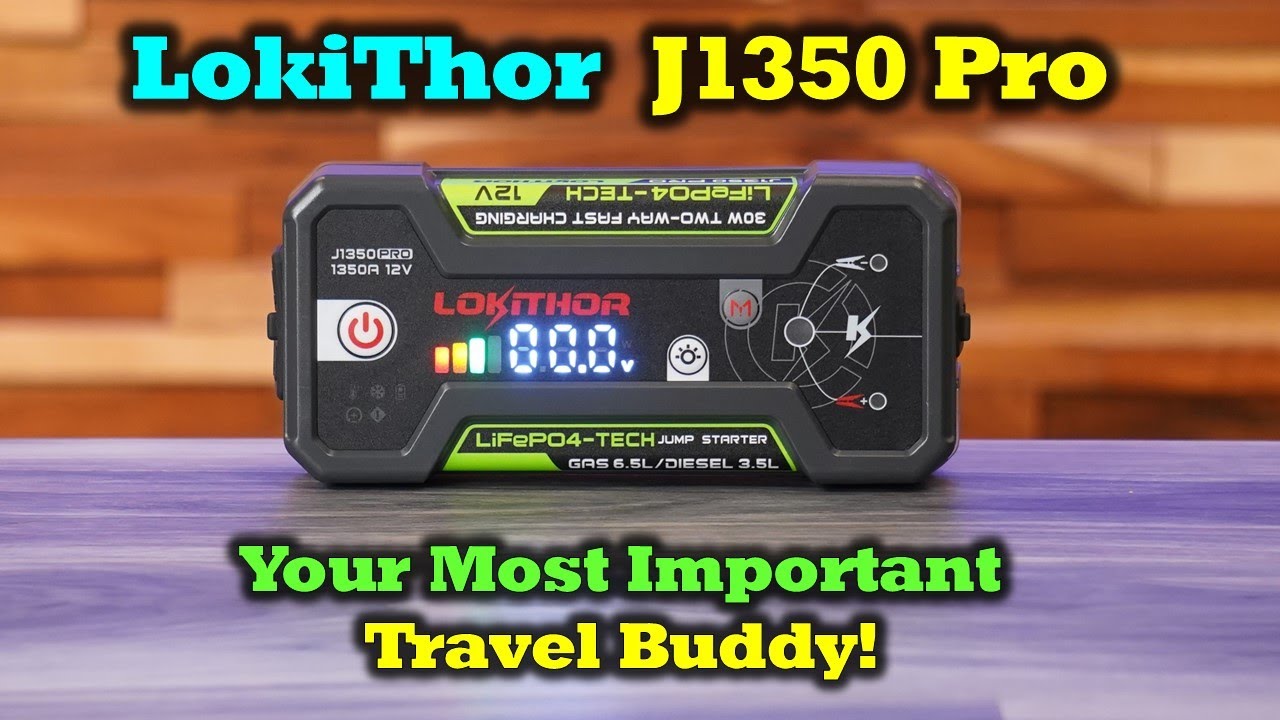 Lokithor J1350 Pro - 3 Essential Automotive Accessories in One!