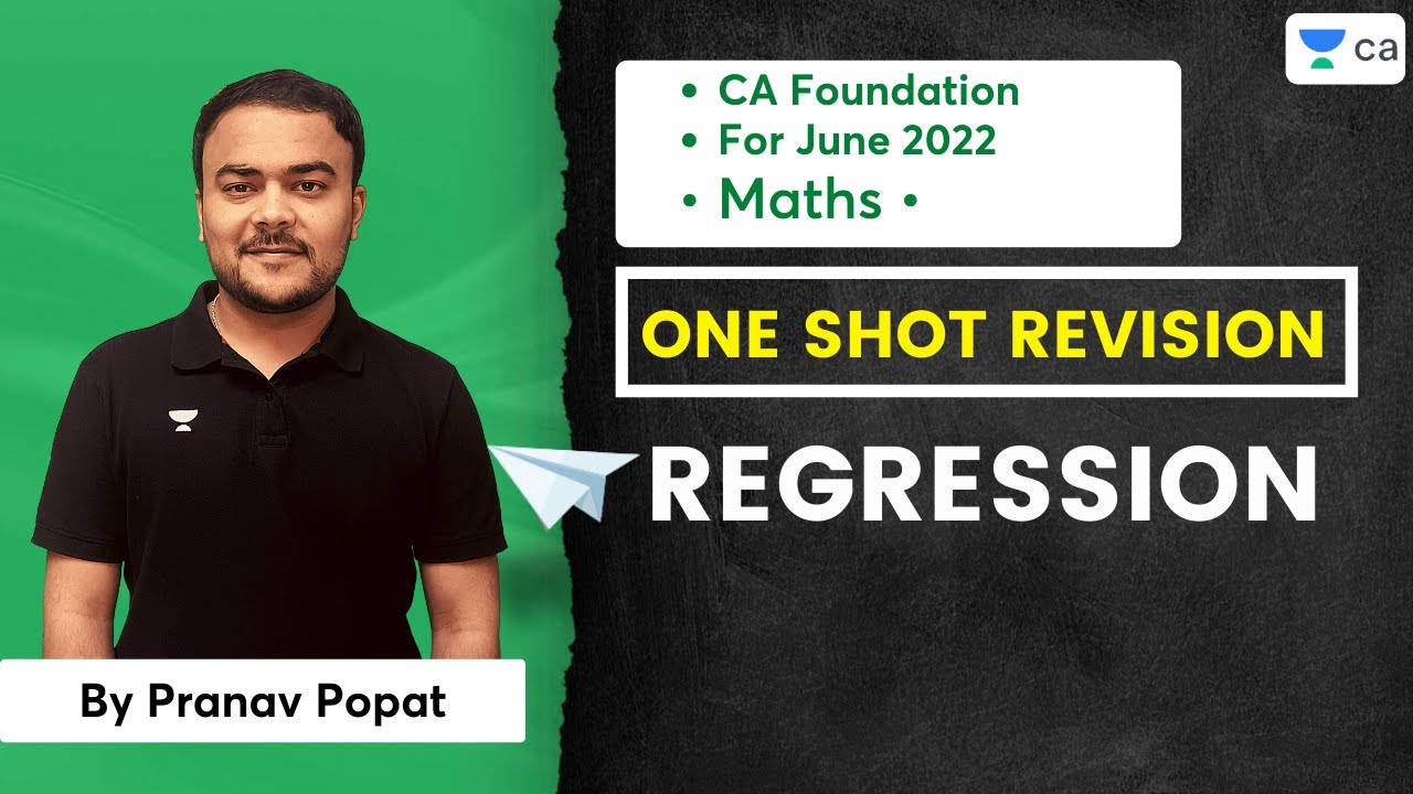 One Shot Revision | Regression | Pranav Popat | CA Foundation