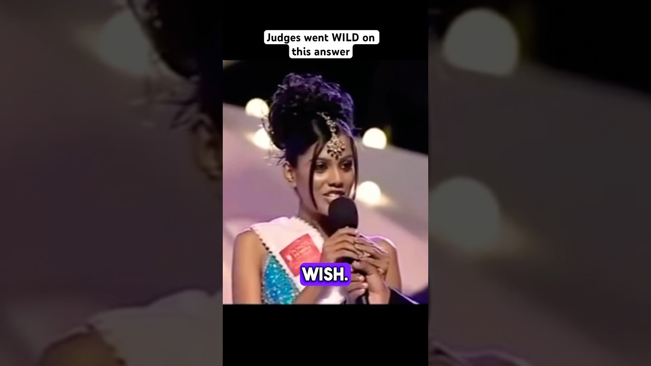 Judges went Wild on this Smart answer at Miss India 2006. #natashasuri