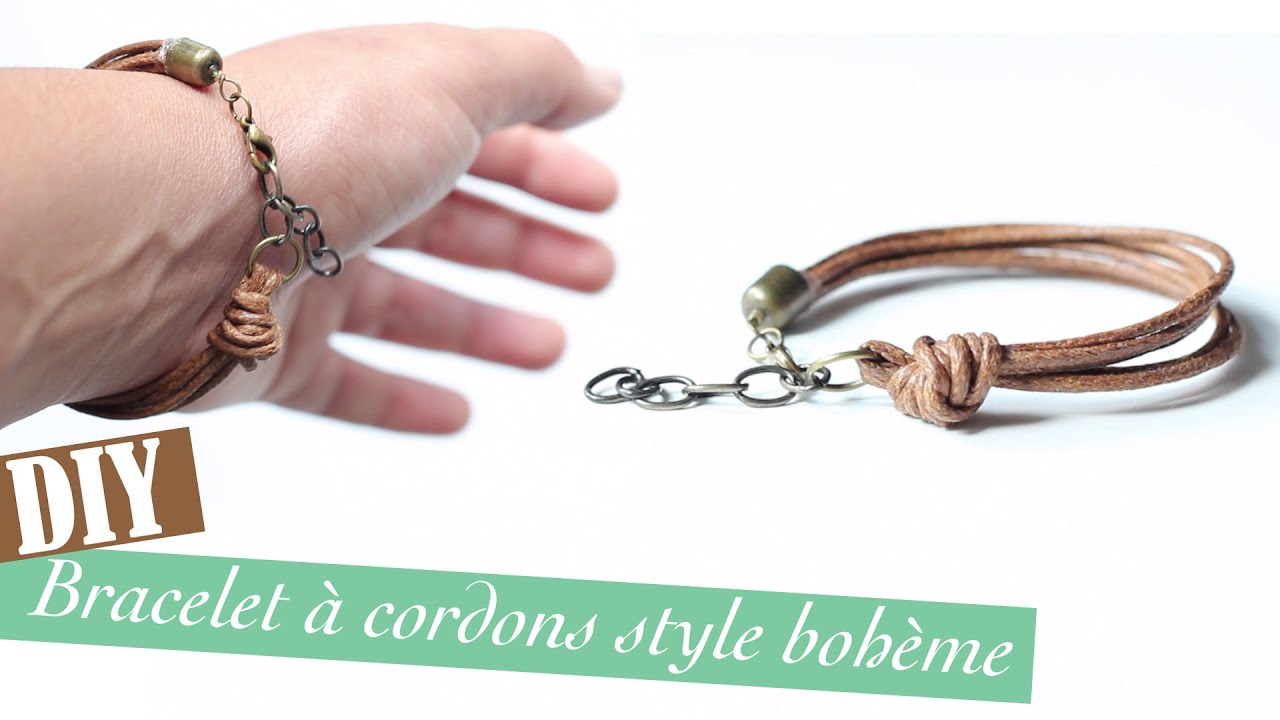DIY # TUTO Bracelet à cordons au style bohème