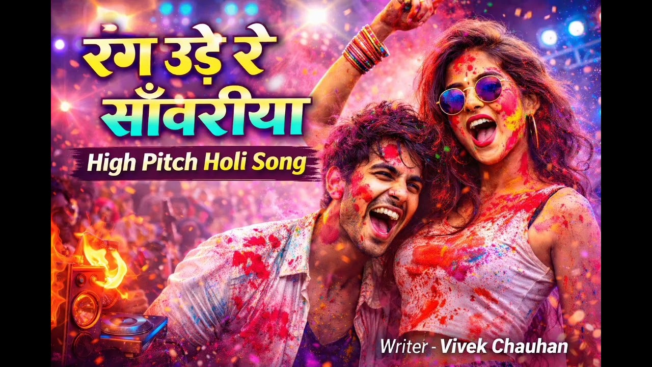 रंग उड़े रे साँवरिया | High Pitch Holi Song 2026 | New Holi DJ Song | Writer Vivek Chauhan 