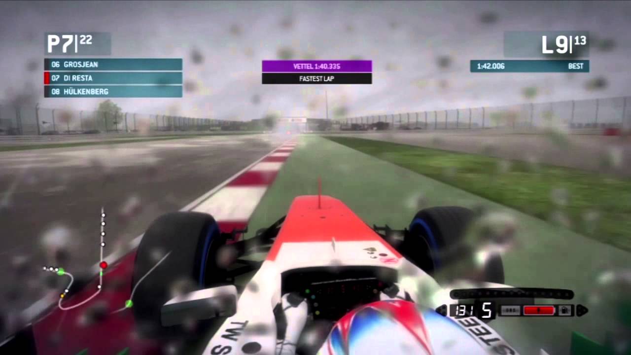 F1 2013 - Quick Race 25% - Silverstone w/Paul Di Resta (Wet) 22nd to ???