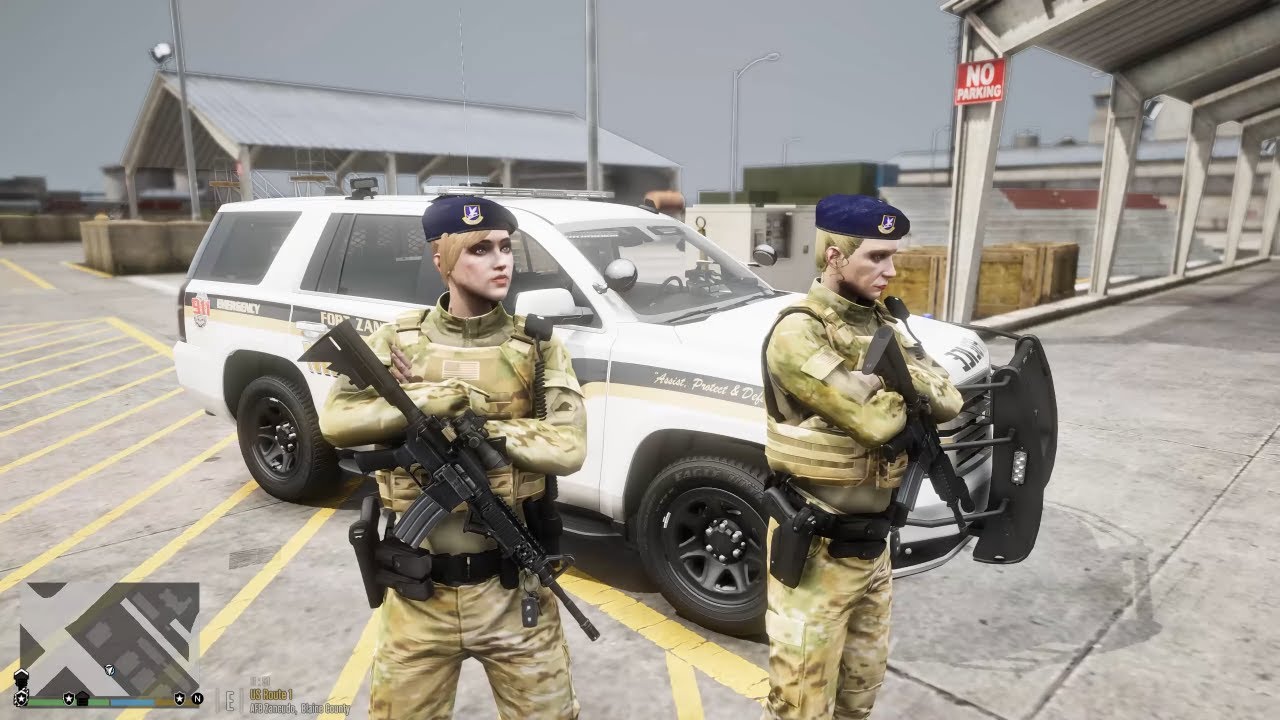 Gta 5 LSPDFR Playing As A Female Military Police - Tahoe PPV Fort Zancudo Patrol #gta #gta5 #lspdfr