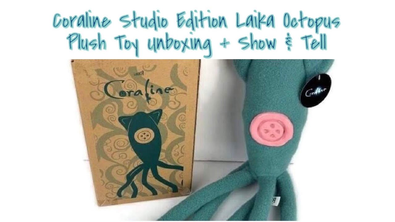 Coraline Studio Edition Laika Octopus Squid Plush Toy Unboxing + Show & Tell