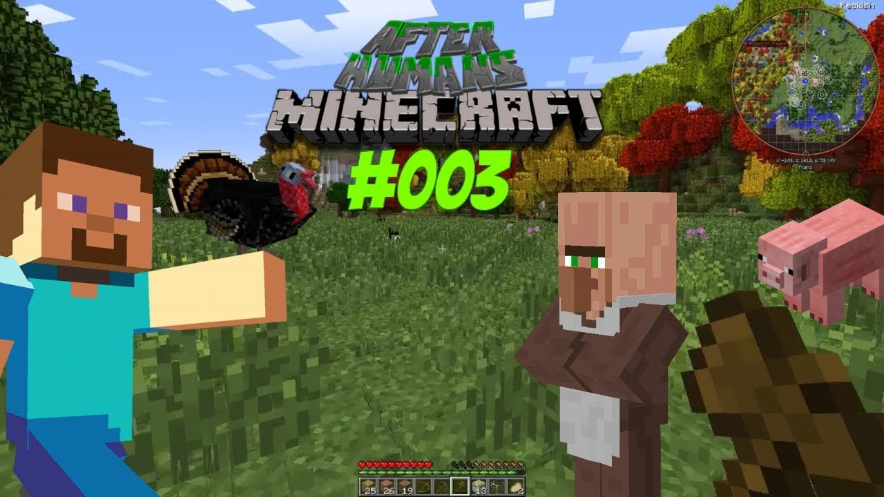 Lets Play Minecraft: After Humans - The Shelter Is Taking Shape [S1E3]