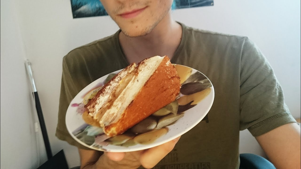 ASMR: Creamy Orange Cake - Relaxing Eating Sounds [No talking | Vegan]