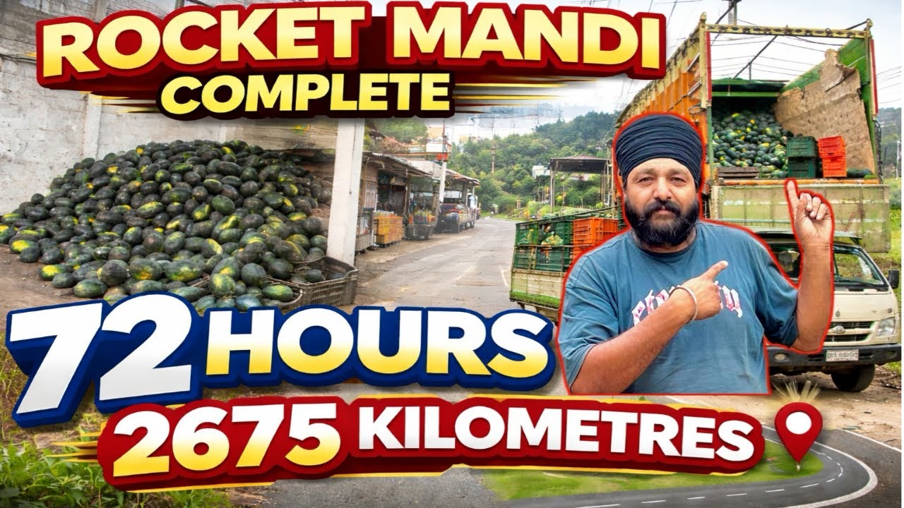 Mandi time par ho gyi apni🙏2675 kilometres destination 🤘#freshfruits #punjabivlogs #truckesvlogs 🚚🍉🚛