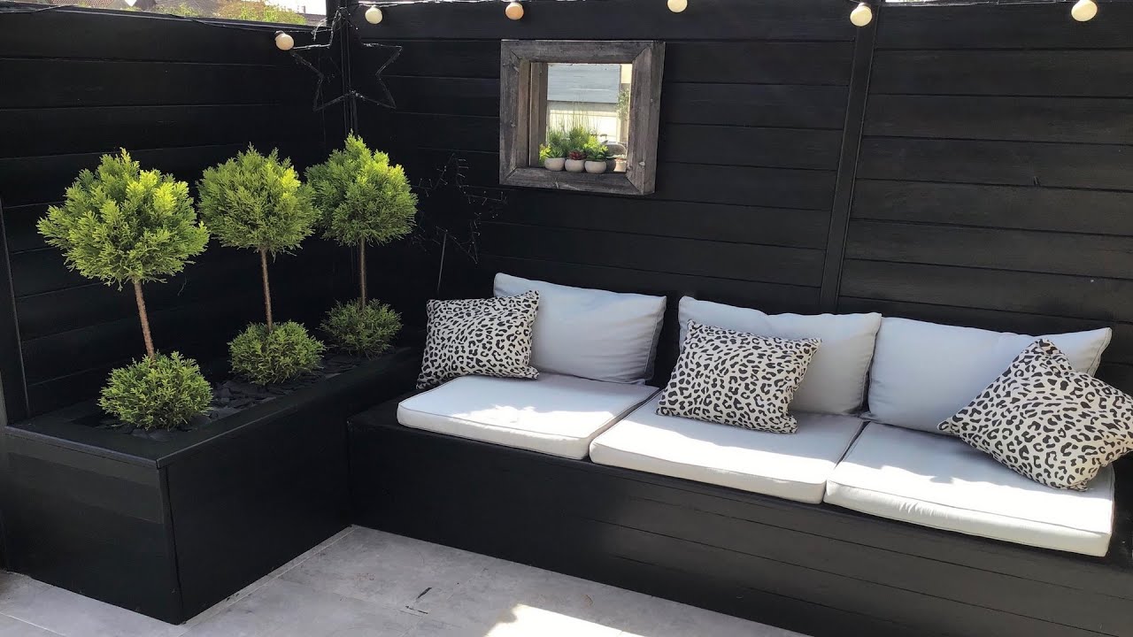 Fabriquer un banc de jardin en bois avec bac à fleurs