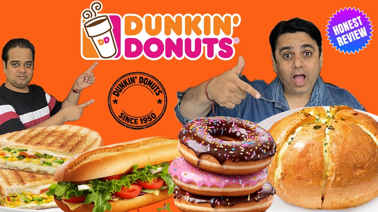 Dunkin Donuts Food Review India | Honest Taste Test of Donuts, Sandwiches & Korean Bun ChatoraPoint