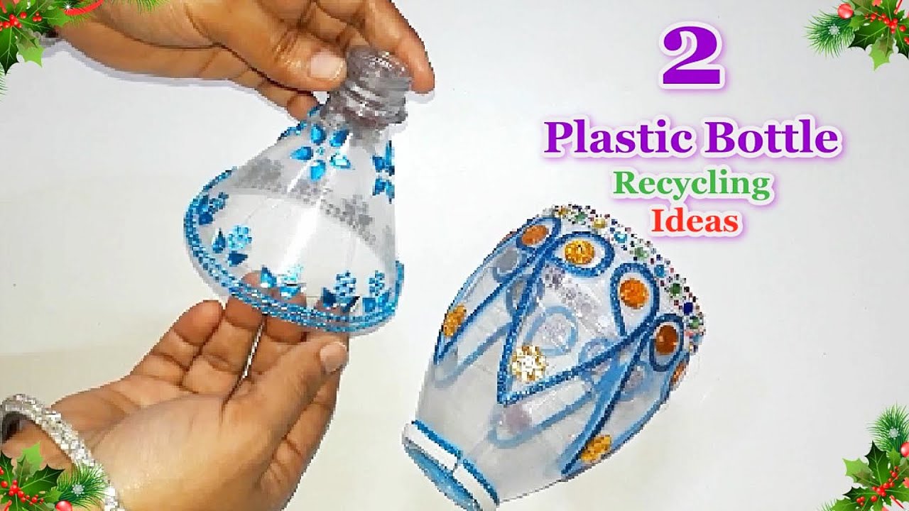 DIY 2 Beautiful Plastic Bottle Tealight holder making idea | DIY Best out waste craft idea