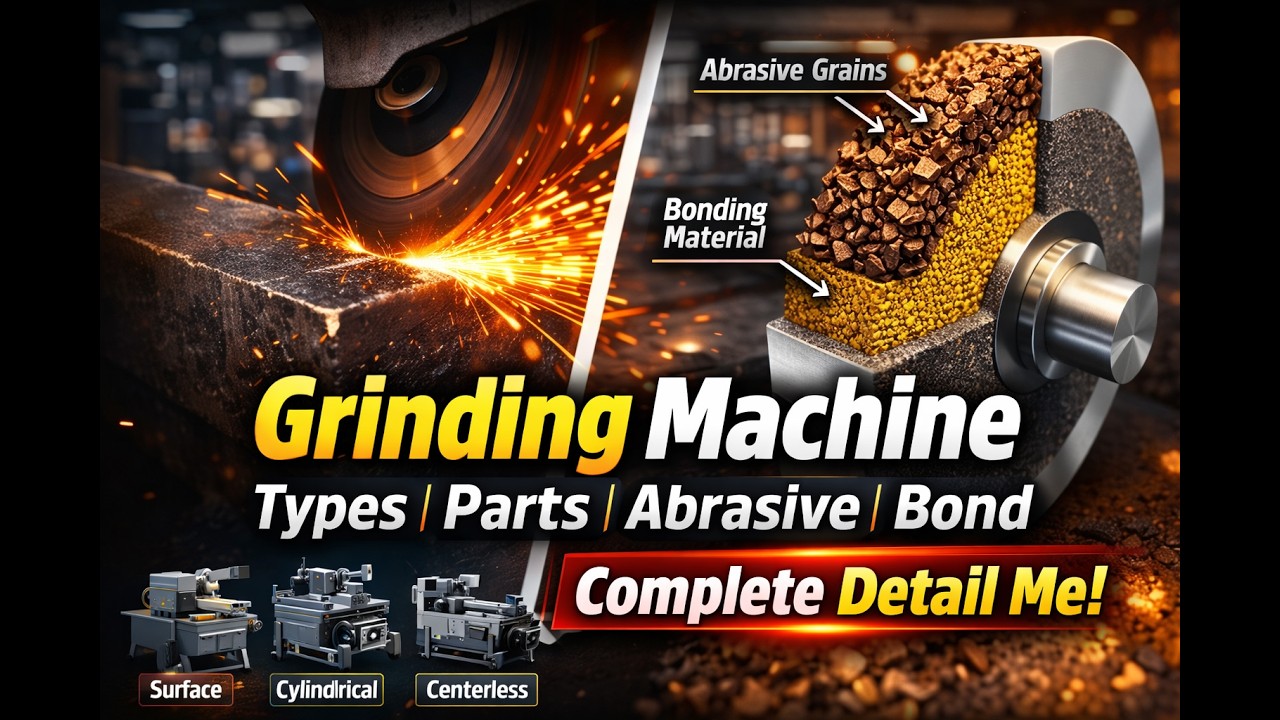 Grinding Machine in Hindi | Introduction, Types & Parts Full Detail