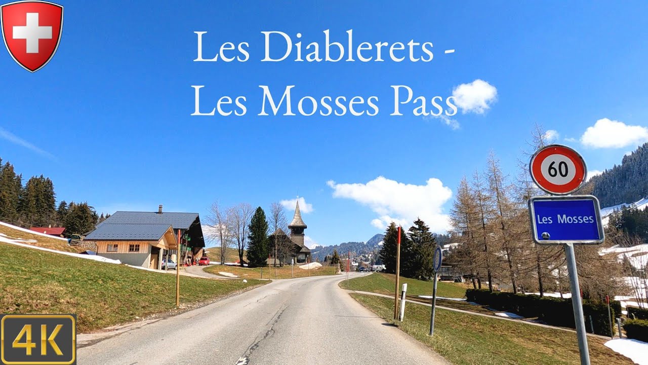 Driving Switzerland 🇨🇭 | Les Diablerets - Les Mosses mountain pass 4K Scenic Drive