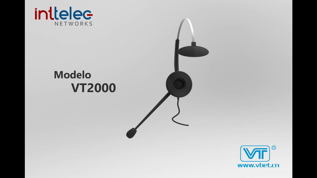 Diadema Modelo VT2000 de VBet disponible en Inttelec Networks