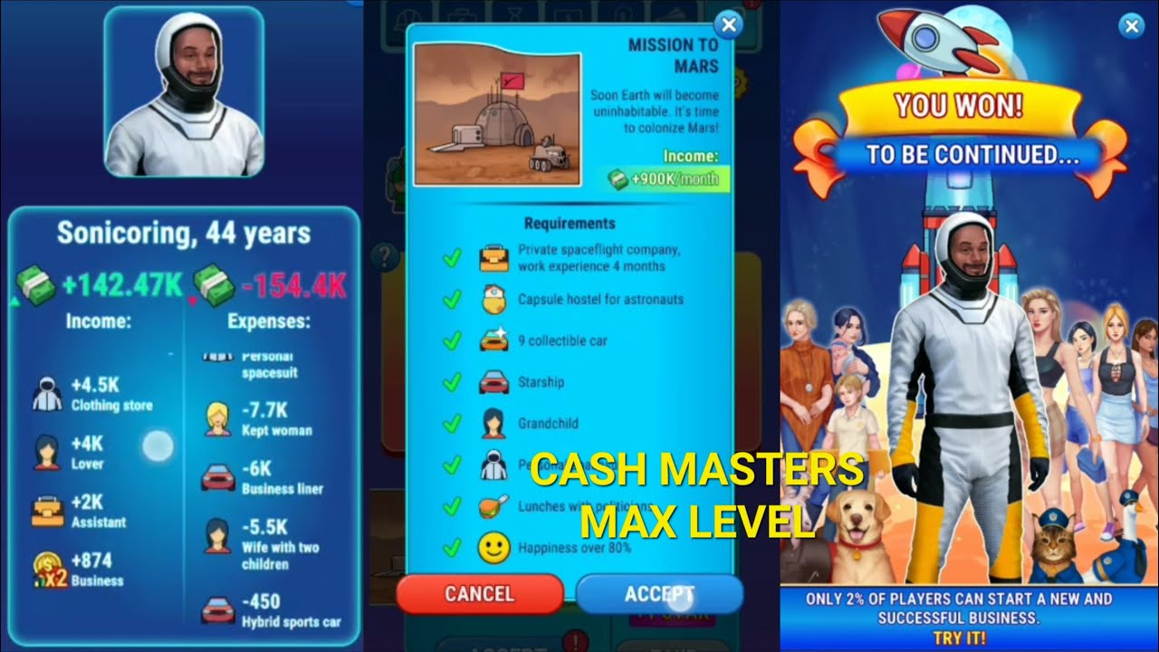 Максимальный уровень игры Cash Masters