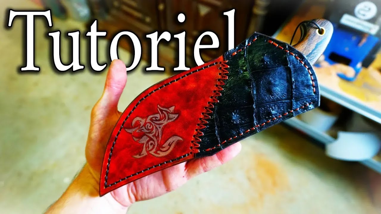 Tutoriel - D&eacute;couvrez secrets de fabrication d'un &eacute;tui pour couteau de chasse !