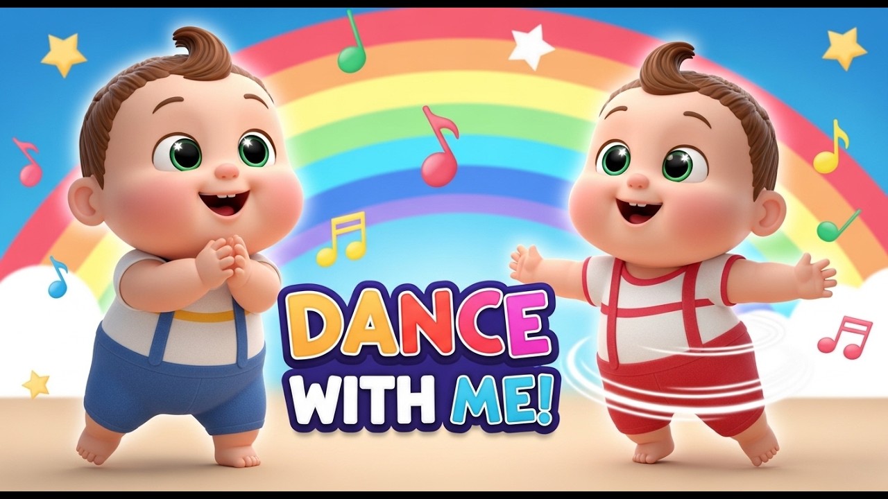 Dance with Me 🎶 | Happy Dancing Babies Song | Kids Rhymes & Songs