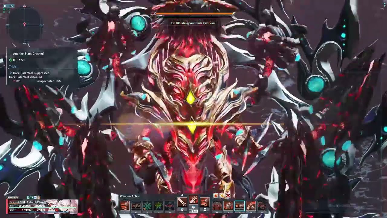 [PSO2 NGS] Hu/Sl/Adras Ab 5 Einden Solo MDFV 深禍のダークファルス・ヴァエル ソロアドラス解説 13:53