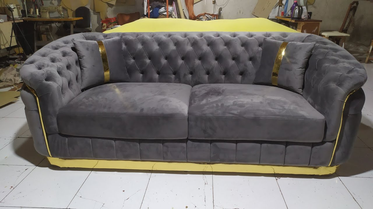 DIY | Cara Membuat Sofa Turki | membuat sofa model baru
