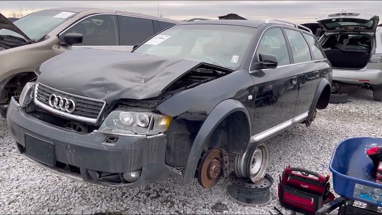 Junkyard C5 A6 Allroad struts removal coil spring conversion ￼arnott bilstein air ￼Suspension￼ 2.7t