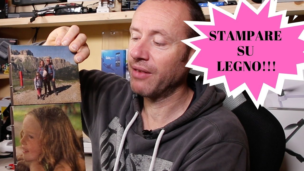 STAMPA SU LEGNO ECONOMICA FACILE VELOCE TUTORIAL CON CARTA EPSON TRANSFER PAPER!! ITA