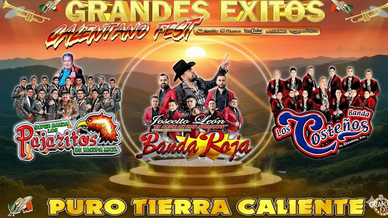 Banda Los Costeños ft Los Pajaritos De Tacupa ft Banda Roja 💥 Calentano Mix - Tierra Caliente