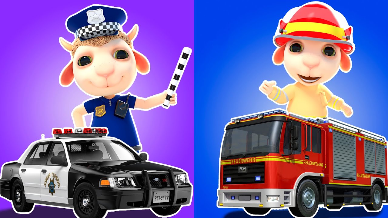 Polícia e Bombeiro + Coleção | Desenho animado para crianças | Dolly e Amigos | 🚒🚓