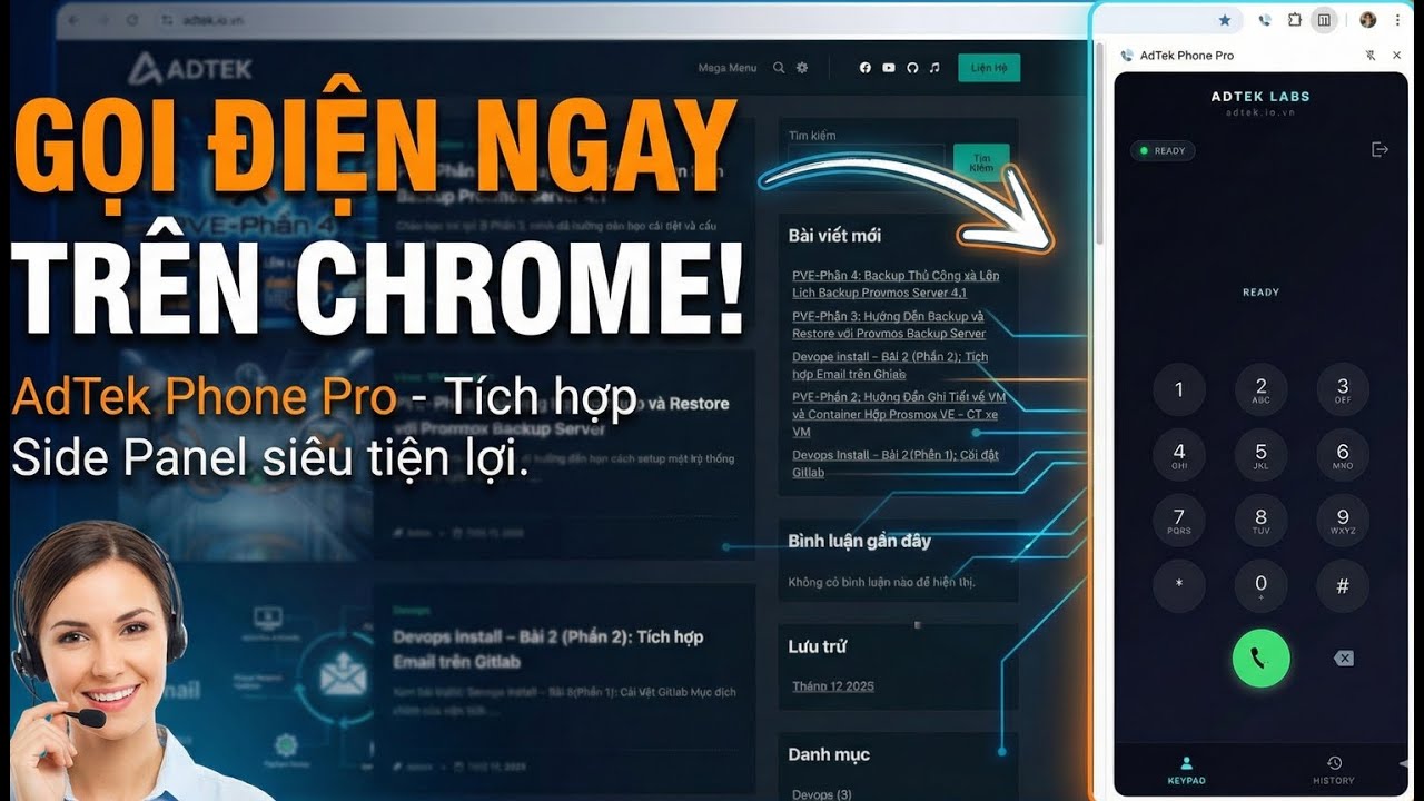 Web Softphone SIP WebRTC for Call Centers | AdTek Phone Pro