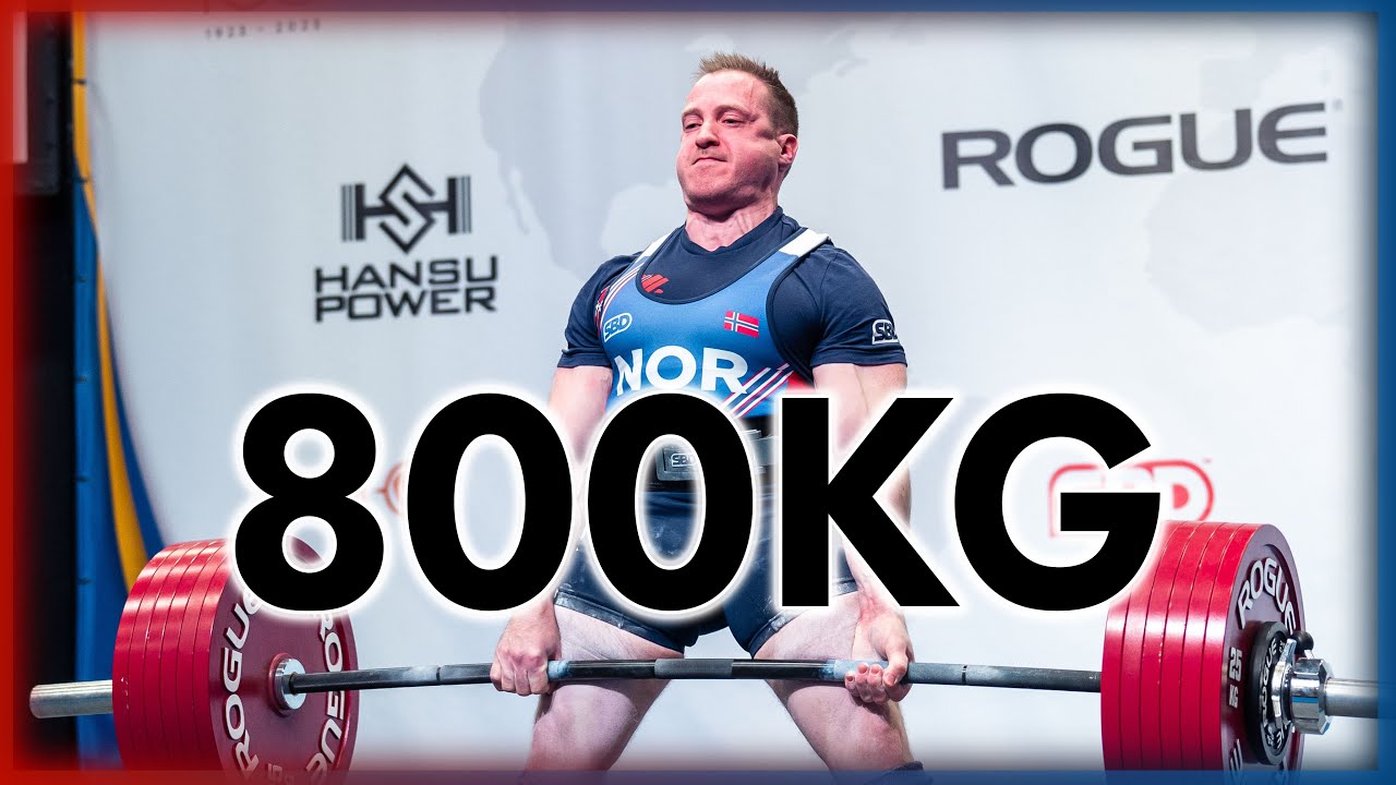 Kjell Bakkelund - 800kg @ 74kg World Record Total