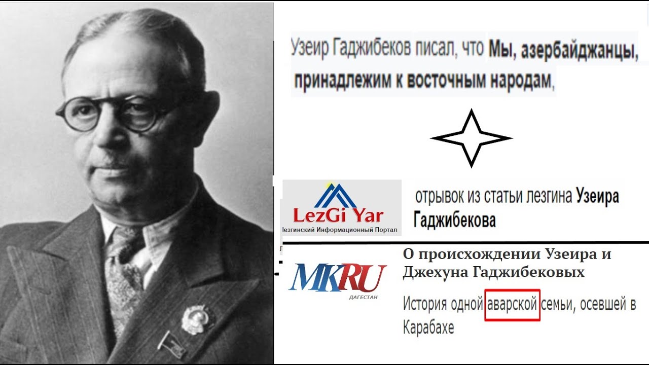 Азербайджанский композитор Узеир Гаджибеков: лезгин или аварец?