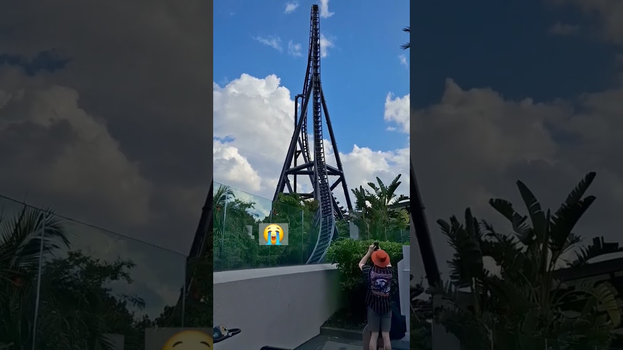 Velocicoaster didn't make it over the top 😬 #universalstudios #orlando #universalorlando