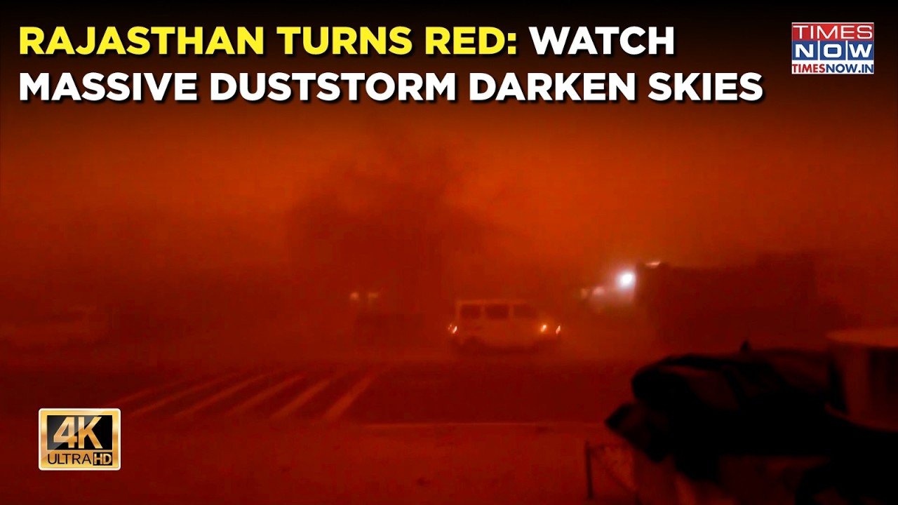 Rajasthan Turns Red On Cam: Apocalyptic Scenes As Sandstrom Raise Hell In Jaisalmer, Bikaner, Watch