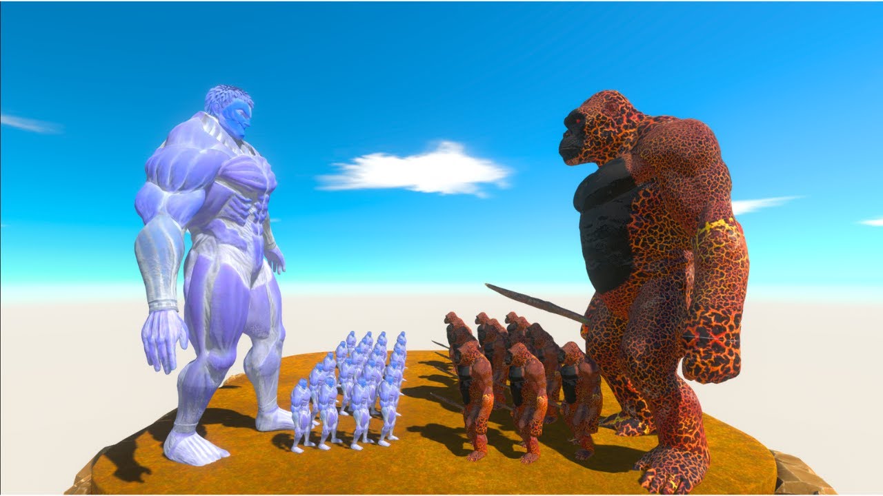 Ghost Armored Titan vs Lava King Kong Size Comparison
