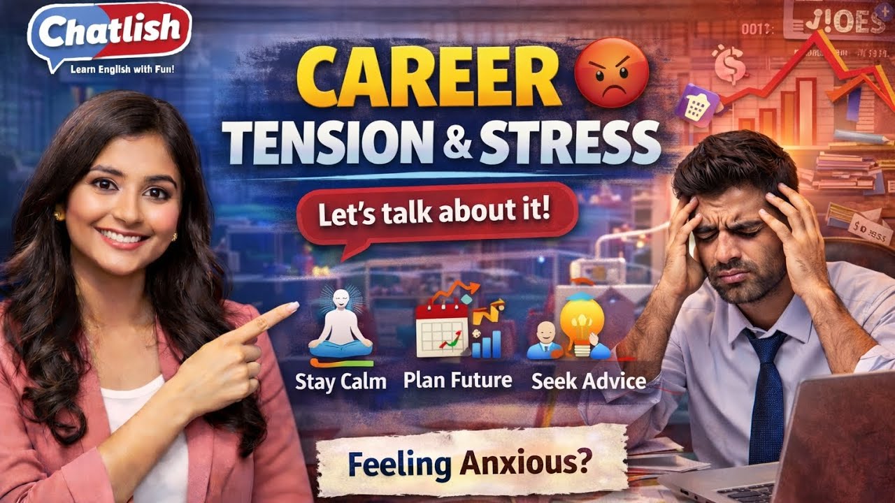 Career Tension & Stress | Easy English Conversation | Chatlish