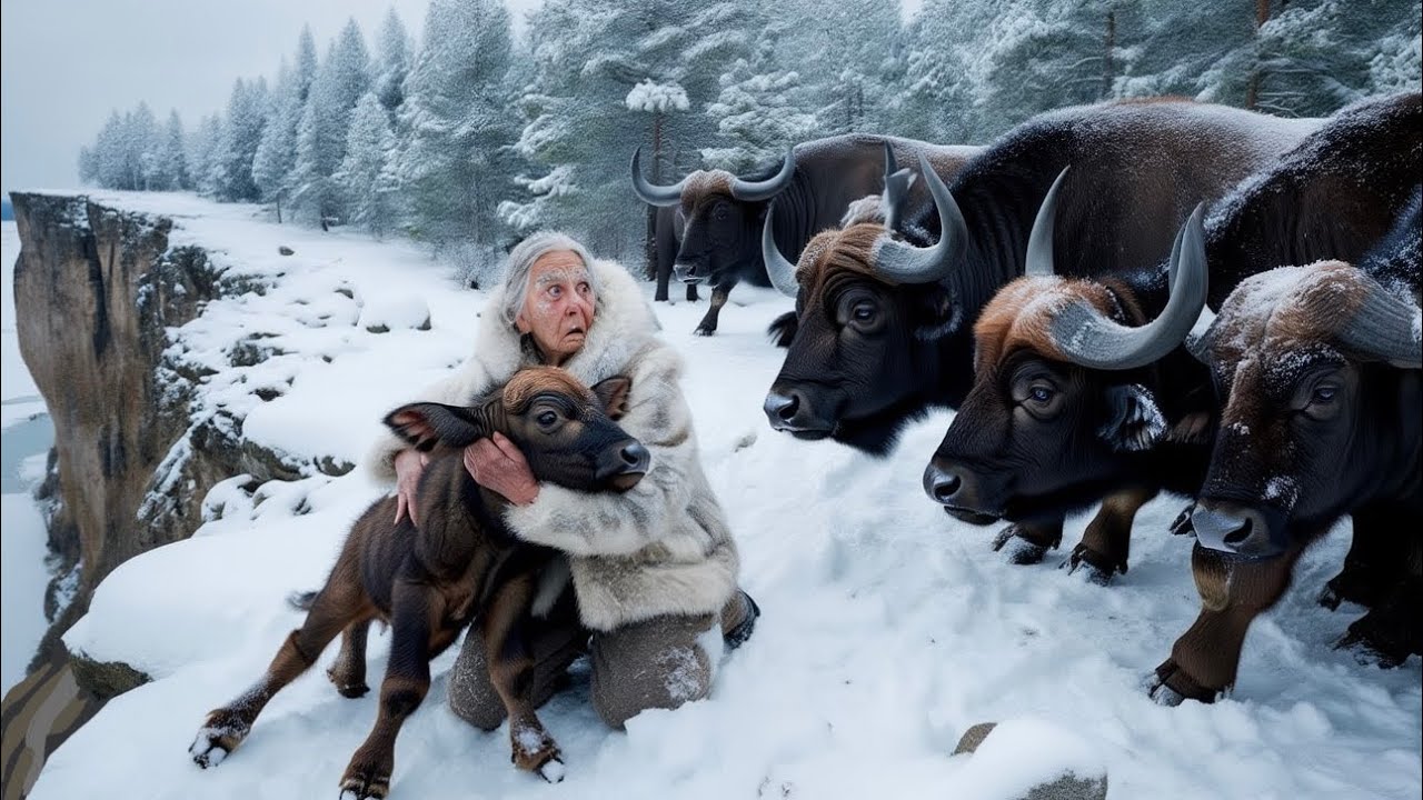 A freezing buffalo calf was saved by an elderly woman at −71°C in Yakutia | But what happened next…