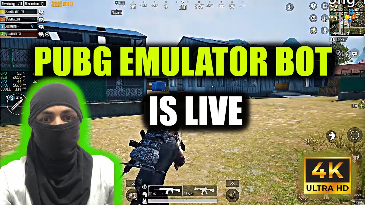 PUBG MOBILE EMULATOR BOT IS LIVE 🔥 HDR+120 🔥RX 580