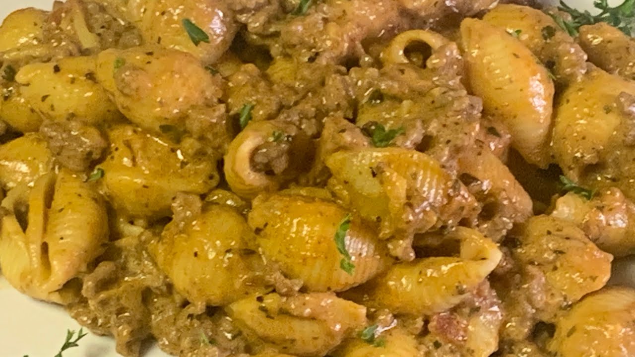 Creamy Beef And Shells