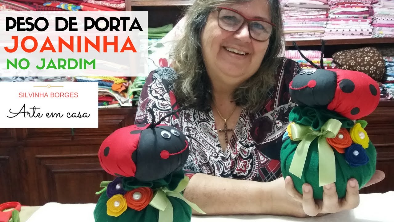 Como Fazer um Peso de Porta Joaninha no Jardim