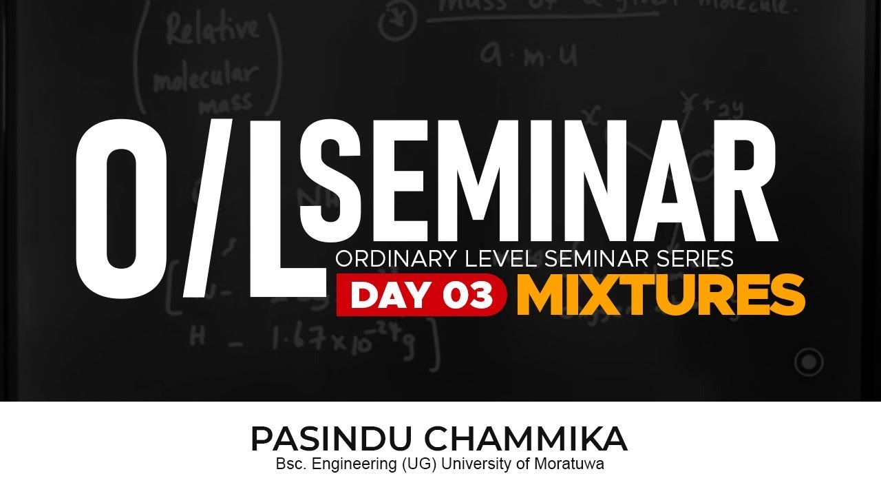 Free OL Seminar Day 03 - Mixtures