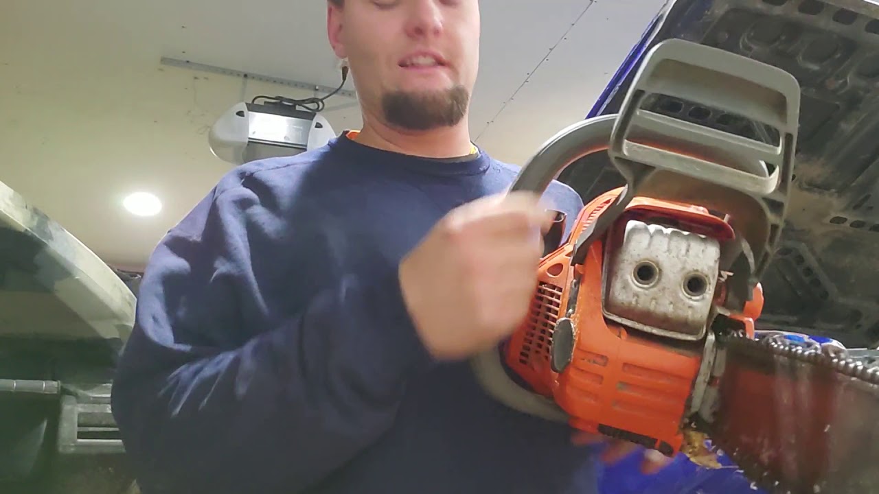 Husqvarna 435 muffler mod part 1