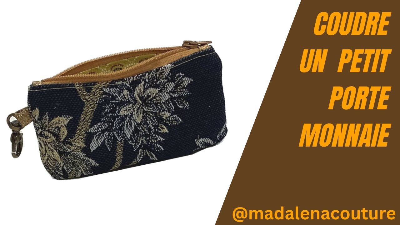 Coudre un Petit porte monnaie et porte clé avec des chutes de tissus - Tuto Couture Madalena