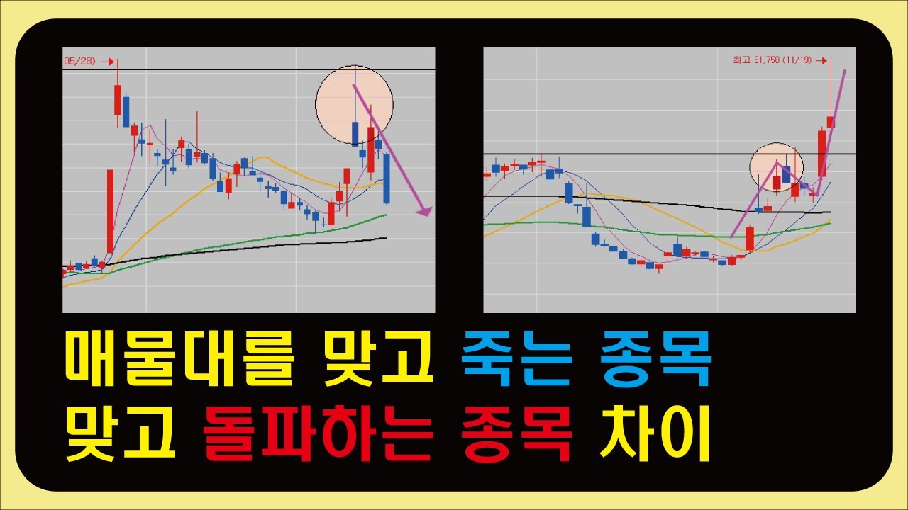 눌림매매 또는 단타매매에서 중요한 매물대 활용법