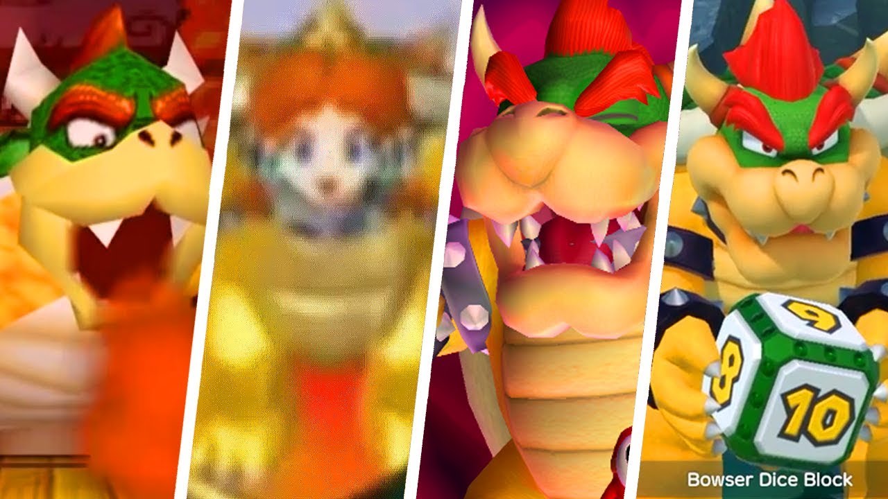Evolution of Bowser in Mario Party Games (1998 - 2018)