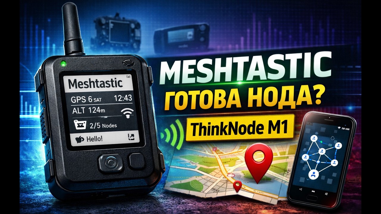 Огляд Meshtastic/Meshcore ноди ThinkNode M1 | Meshtastic node with GPS | Мештастік 